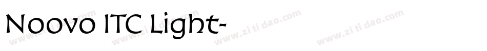 Noovo ITC Light字体转换